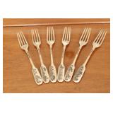 63) 6 Forks and 6 Spoons - Asking Price: $775