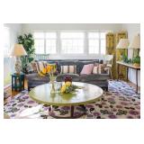 Hancock Park Estate Sale with an eclectic mix of modern and antique textiles