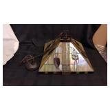 Stained glass light fixture
