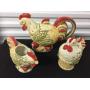 Royal Doulton Chanticlair Teapot, Sugar, Creamer