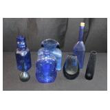 blue bottles