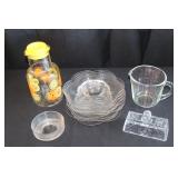 Pyrex Suntea jar and glass plates