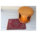 Rug and octagon table