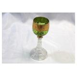painted Rhein Wine Goblet