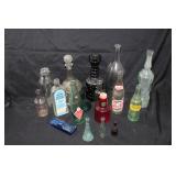 Vintage Medicine, Soda, and Liquor Bottles
