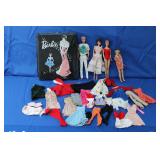 Vintage Barbies and case