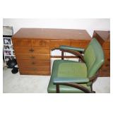 desk and vintage chair