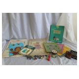 vintage coloring books and paper dolls