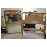 mirror and headboard