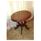 scroll legged end table