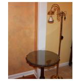 Small Round Table & Lamp