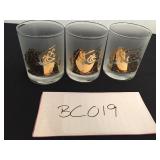 vintage Culver unicorn glasses