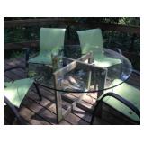 Patio table with chairs