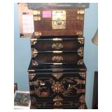 Vintage rosewood jewelry boxes 