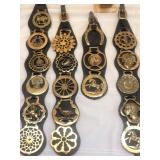 Horse leather & brass straps 