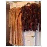 Northern America red fox from Neiman Marcus - avant garde suede and sable coat 