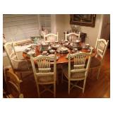 Designer Ethan Allen Legacy Country French dining room set