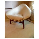 Mid-century chair with teak legs
