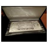 .999 Sterling bar 1,000 Washington Mint