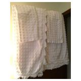 2 twin bedspreads with shams