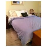1 yr old queen size bed from Lebeda. Down alternative comforter for king size bed