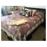 Newer queen size bed. Rarely slept on!