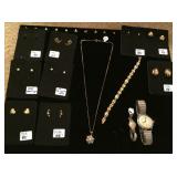 All 14K fold, bracelet is 18K gold