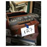 Vintage Measurement System With Weights In Different Amounts, Kilos. Weights