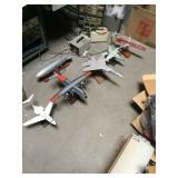 This Is A Collection Of Model Metal Planes, 5 Planes 1 Blimp 