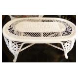 Wicker coffee table