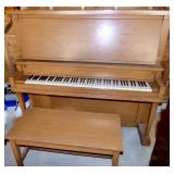 Upright piano.