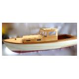 Three-Foot Wooden Boat Model