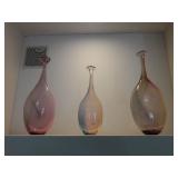 3 Orrefors Vases