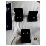 Moonstone Ring & Earrings, Hug Earrings With Diamonds