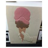 Ice Cream Cone Mixed Media