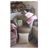 New Upholstered Barrel Chair