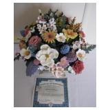 Thomas Kinkade All American Bouquet with Hand Painted Sculpted Flowers from all 50 States