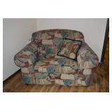 Oversized, overstuffed Chair with Book Upholstery