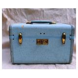 Vintage Baby Blue Samsonite Cosmetic Case