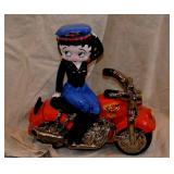 Biker Betty Boop Coookie Jar