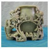 Carved Soapstone Vase