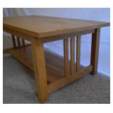 Mission-Style Oak Coffee Table