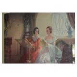 Vintage Print of Painting "Petit Point" by Louis Jambor