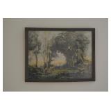 Vintage Framed Landscape