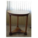 Round Clawfoot Side Table