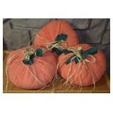 Hand Crafted Chenille Pumpkins