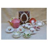 Teapot, teacups and saucers made in Japan, vintage