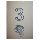 #3 buckeye pottery co. blue ribbon crock