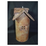 glazed pottery birdhouse handcrafted
