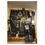 Peg board with tools